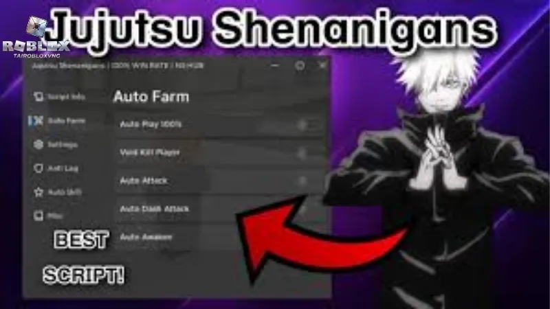 Các tính năng cực của Script Jujutsu Shenanigans