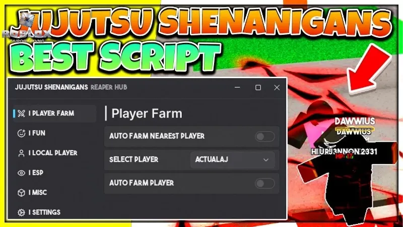Mẹo sử dụng Script Jujutsu Shenanigans an toàn để không bị khóa tài khoản