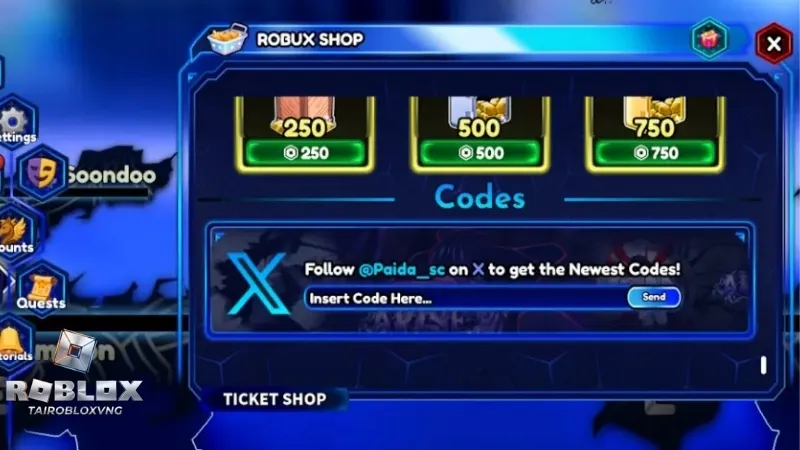 Hướng dẫn cách nhập Code Arise Crossover Roblox chi tiết