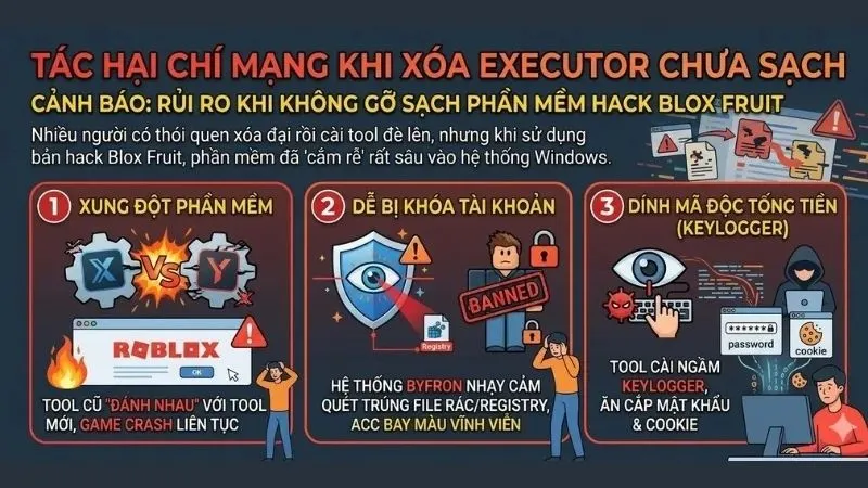 Tại Sao Cần Gỡ Bỏ Hoàn Toàn Executor Khỏi Máy Tính Ngay Lập Tức?