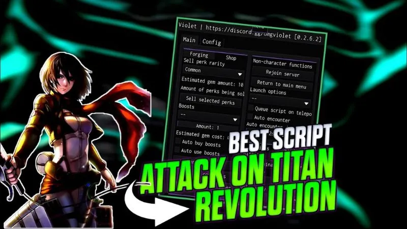 Cài Đặt Script Attack on Titan Revolution Trên Điện Thoại Và PC