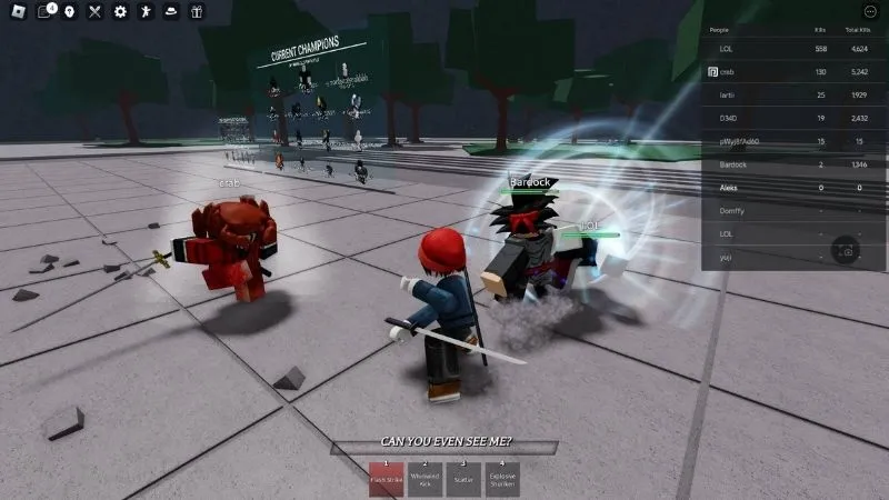 Lối Chơi Đối Kháng Đề Cao Kỹ Năng Cá Nhân Trong Hack The Strongest Battlegrounds