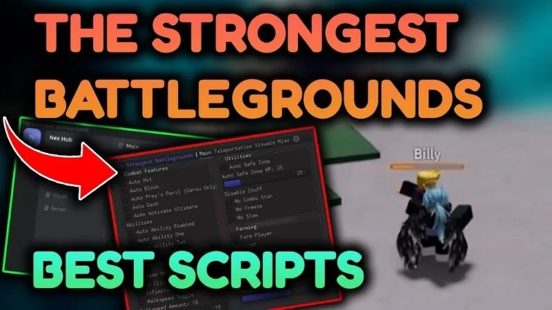 Các Tính Năng Nâng Cao Của Bản Script The Strongest Battlegrounds