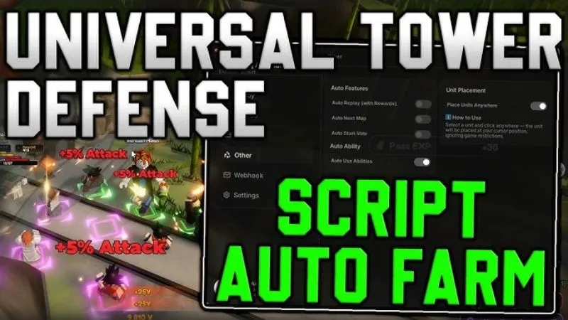 Các Tính Năng Siêu Việt Của Script Universal Tower Mới Nhất